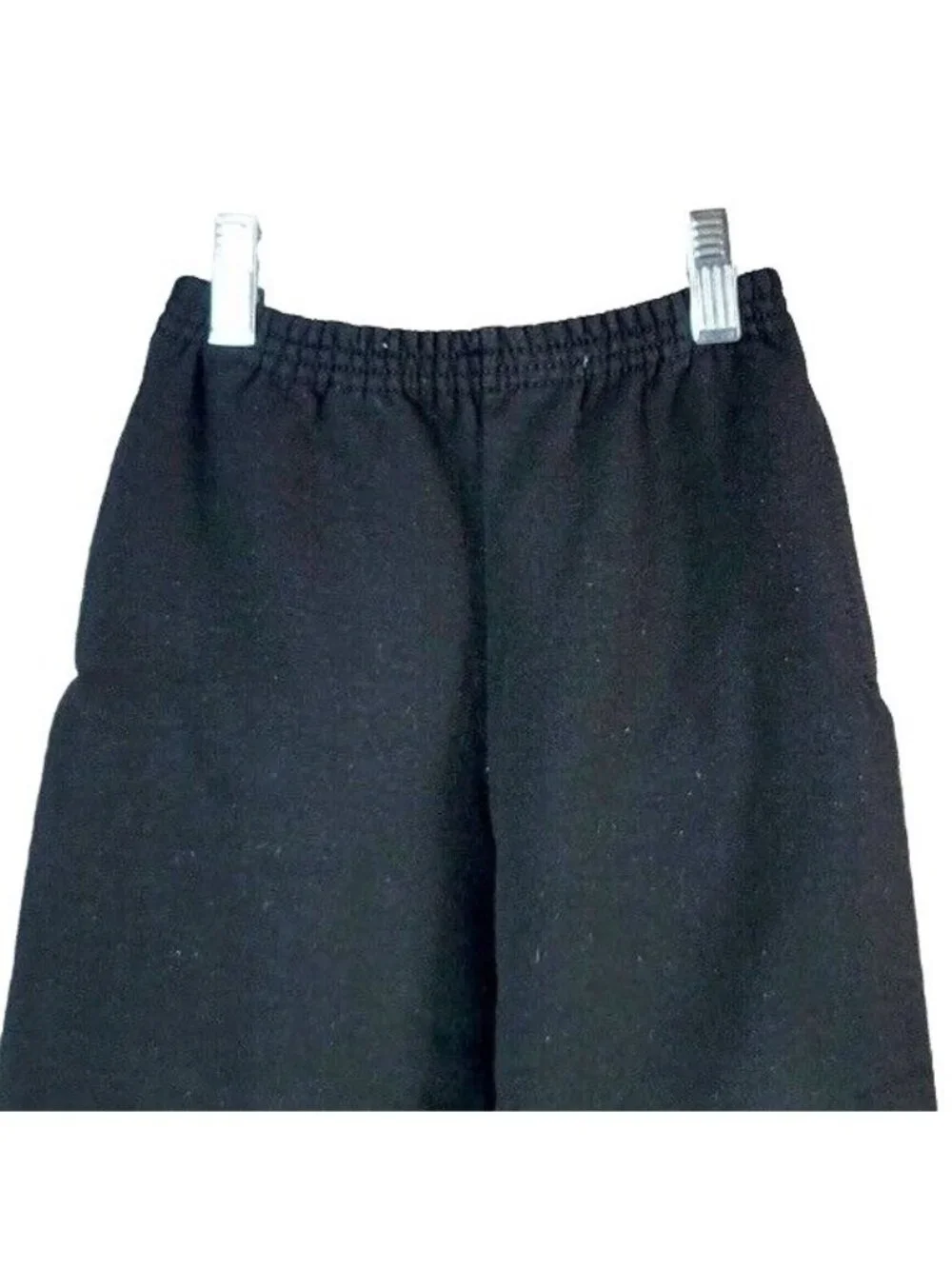 Hanes Boys Sweatpants Joggers Lot of 2 Black Gray XS Elastic Waist Cuff Pockets